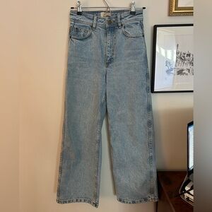 Sezane Le Crop jeans in bleach blue
